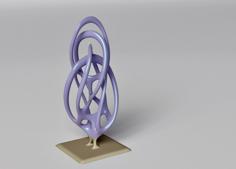 Oscillation Sculpture Trophy 3D Printer Model