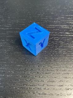 20mm UVWXYZ Calibration Cube 3D Printer Model