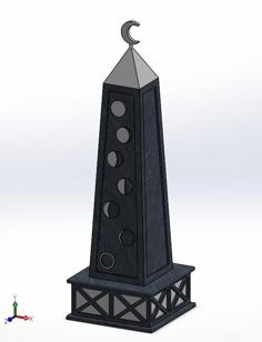 Moon Obelisk 3D Printer Model