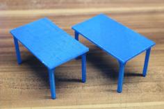 Simple Table (6 Persons) [playfab 181001, Playmobil Compatible] 3D Printer Model