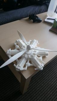 Radial Engine And Propeller 3D Printer Model