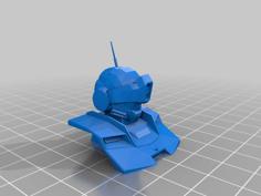 GM Sniper II Bust Mobile Suit Gundam 3D Printer Model