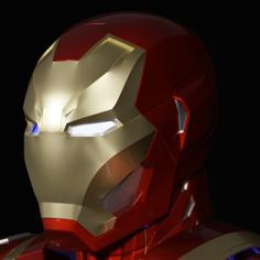 Iron Man Mark 46-47 Helmet 3D Printer Model