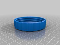 Mason Jar Straw Lid 3D Printer Model