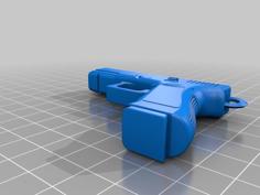 Glock Keychain 3D Printer Model