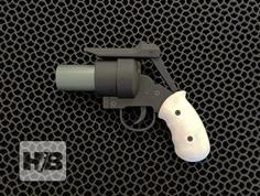 Airsoft Grenade Launcher (short) 3D Printer Model