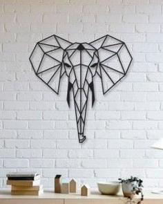 Elephant Wall Sculpture 2D 3D Printer Model