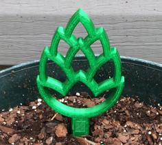 Hops Plant Marker 3D Printer Model