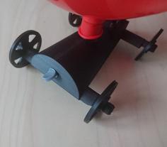 Jet Plug For Balloon Powered Jet Car With Snap In Wheels And Duplo Seat 3D Printer Model