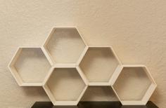 Modular Hexagon Display Shelves 3D Printer Model