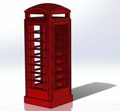 British K6 Telephone Box 3D Printer Model