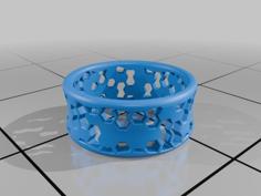 Hex Pattern Ring 3D Printer Model