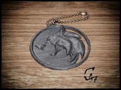 The Witcher Wolf Medallion 3D Printer Model