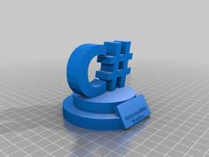 Award Base C# 3D Printer Model