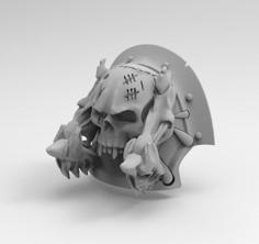 Shoulder Pad For Chaos Biker 3D Printer Model