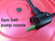 Gym / Yoga Ball Pump Nozzle 3D Printer Model