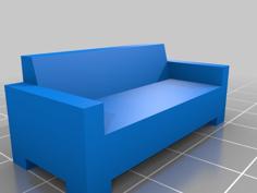 Couch (3 Seat) 3D Printer Model