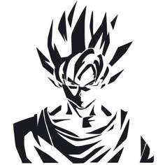 Goku Stencil 3D Printer Model