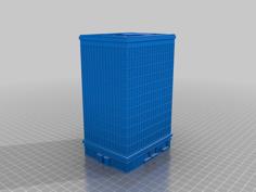 6mm Office Tower 5A – Hexed And Hexless 3D Printer Model