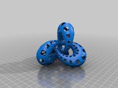 Symmetric Figure 8 Knot STl Rotated 3D Printer Model