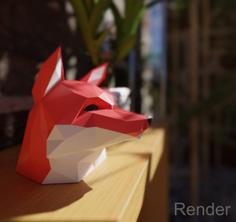 Fox Head – For Single Color Printers 3D Printer Model