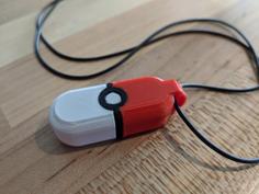 Gotcha Pokeball Keychain Case 3D Printer Model