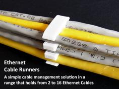 Ethernet Cable Runners 3D Printer Model