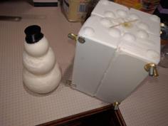 Snowman Candle Mold 3D Printer Model