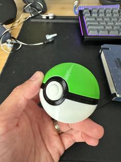 Pokeball With Magnetic Catch 3D Printer Model