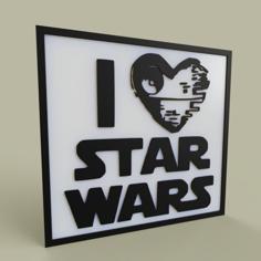 I Love Starwars No1 3D Printer Model