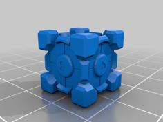 Portal Companion Cube (STL And SKP) 3D Printer Model