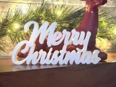 Merry Christmas Decoration 3D Printer Model