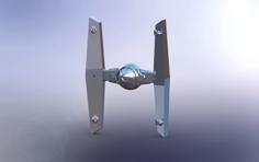 Tie Fighter Key Hook 3D Printer Model