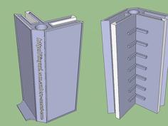 Mold Box Corners For Silicone Mold Making 3D Printer Model