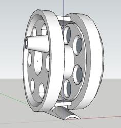 Magnetic Fly Reel 3D Printer Model