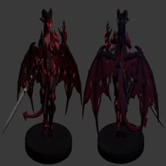 Succubus Warrior Miniature 3D Printer Model