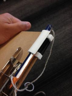 Clipboard Pen Holder, Secured By A Binder Clip 3D Printer Model