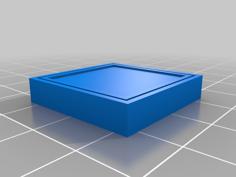 Square Badge Base 3D Printer Model