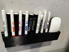 Dry Erase Marker Holder 3D Printer Model