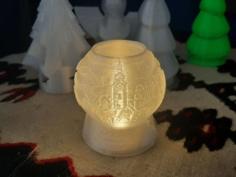 Winter Themed Lanterns With A Base 3D Printer Model