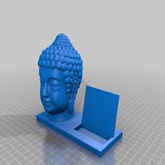 Buddha Bust Business Card Holder (Expandable) 3D Printer Model