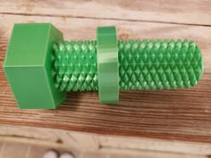 10 Start Double Thread Bolt And Nuts 3D Printer Model