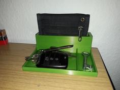 Key And Wallet Holder/Organizer 3D Printer Model