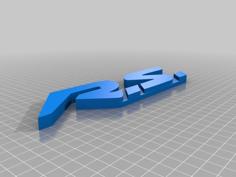 Renault RS Logo 3D Printer Model