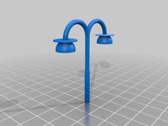 Double Streetlight N Scale 3D Printer Model