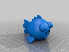 Round Magnetic Fish 3D Printer Model