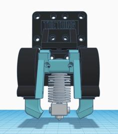 “The_Thing” Carriage For Anet A8 E3D V6 Dual Fan 5015 3D Printer Model