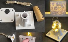 Lithophane Bottle Lights Adapter: Cheap And Easy Backlight 3D Printer Model