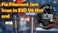 Fix Filament Jam Issue With E3D V6 By Changing Full Metal 1.75 Mm Throat To 4.1 Mm Bore Throat 3D Printer Model