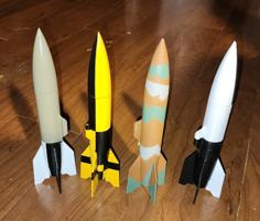 Mini (13mm) V-2 Model Rocket 3D Printer Model